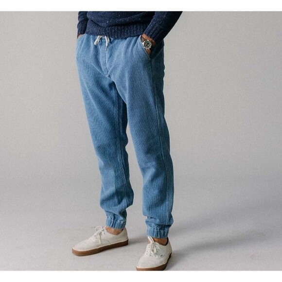 Taylor Stitch Blue Joggers - Picture 1 of 9
